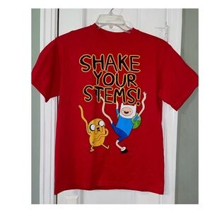 EUC Adventure Time Red Graphic T-Shirt